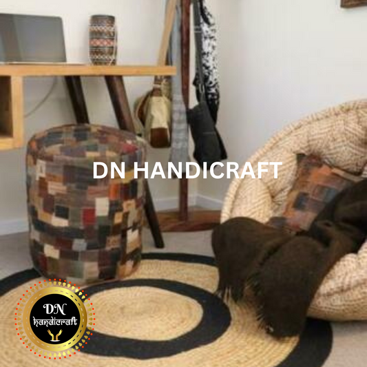 DN Handicraft Handmade Round Jute Rug Natural Eco-Friendly Area Rug for Living Room, Bedroom & Home Décor
