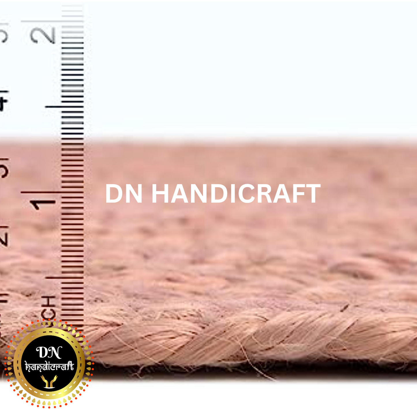 DN Handicraft Small Round Jute Rug – Eco-Friendly Handmade Mat for Entryway & Bedroom Décor