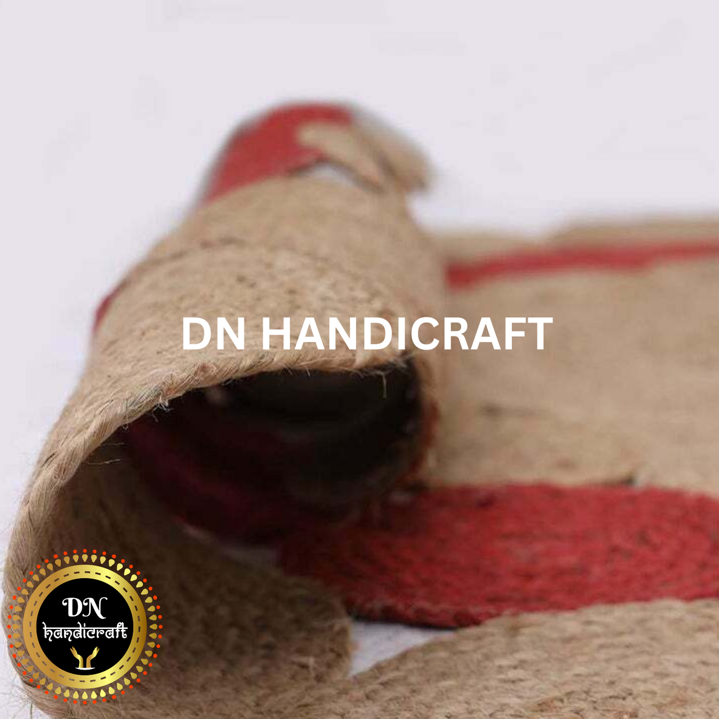 DN Handicraft Woven Round Jute Rug – Eco-Friendly Handmade Carpet for Bedroom, Dining & Living Décor