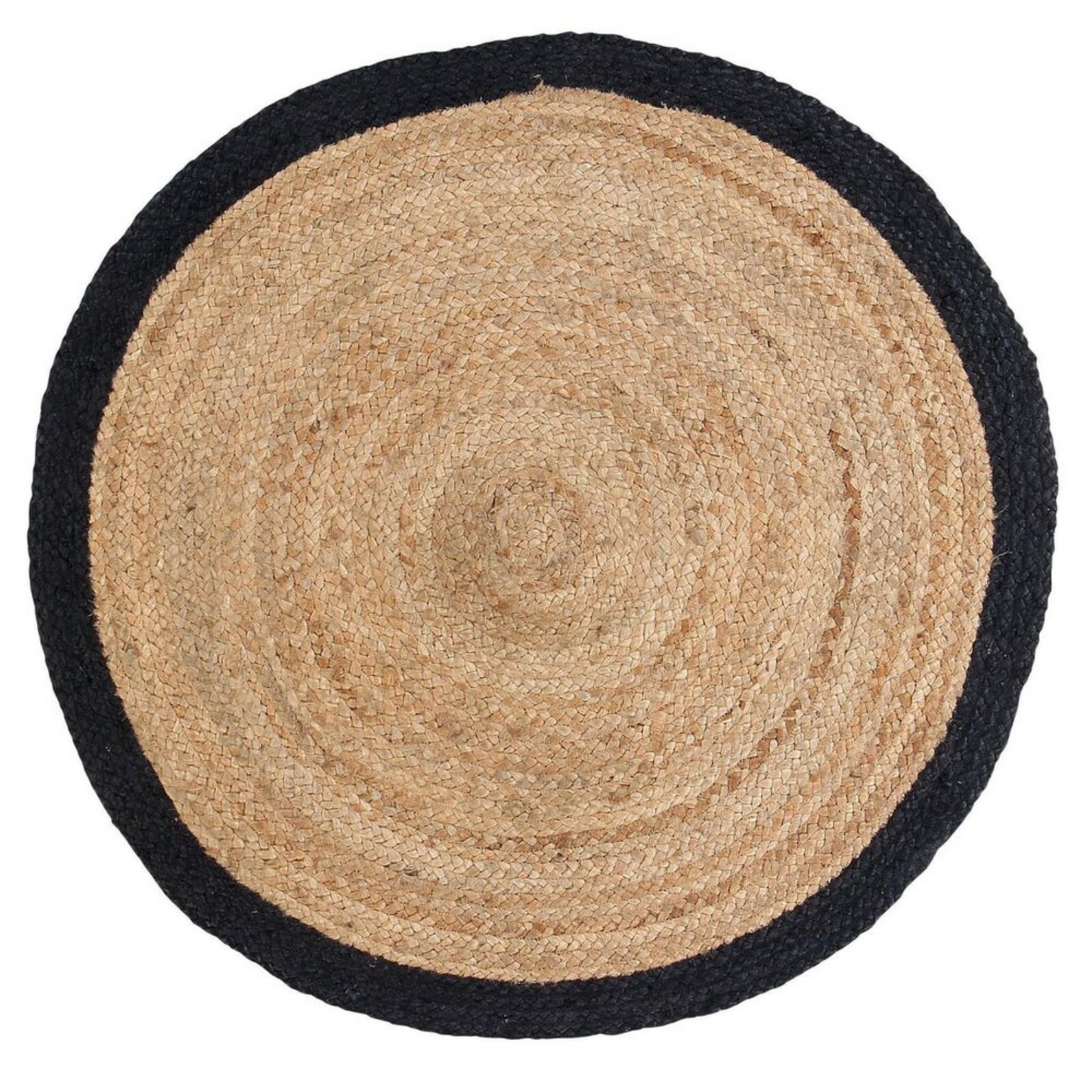 DN Handicraft Braided Round Jute Rug – Handmade Eco-Friendly Rustic Carpet for Living & Dining Rooms